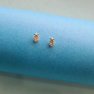 Star with diamond earring